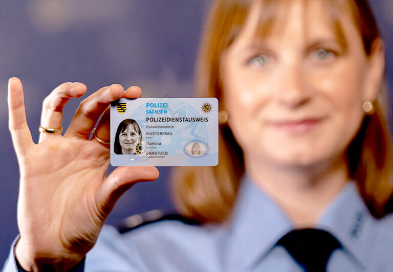 Nowe legitymacje służbowe saksońskiej policji. Jednolity wzór i wzmocnione zabezpieczenia